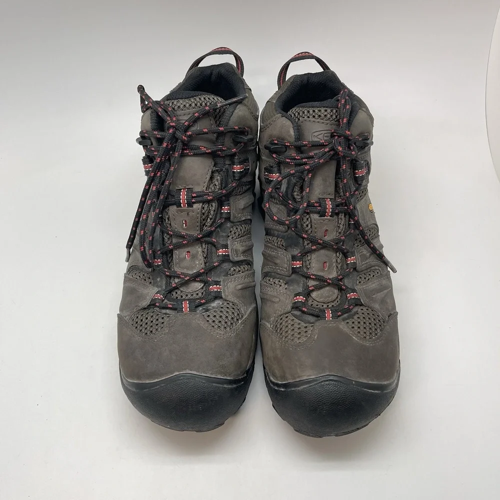 Keen Boots Mens 9.5 D Mid Lansing WP Slip Resistant EH Steel Toe Work 1022098D